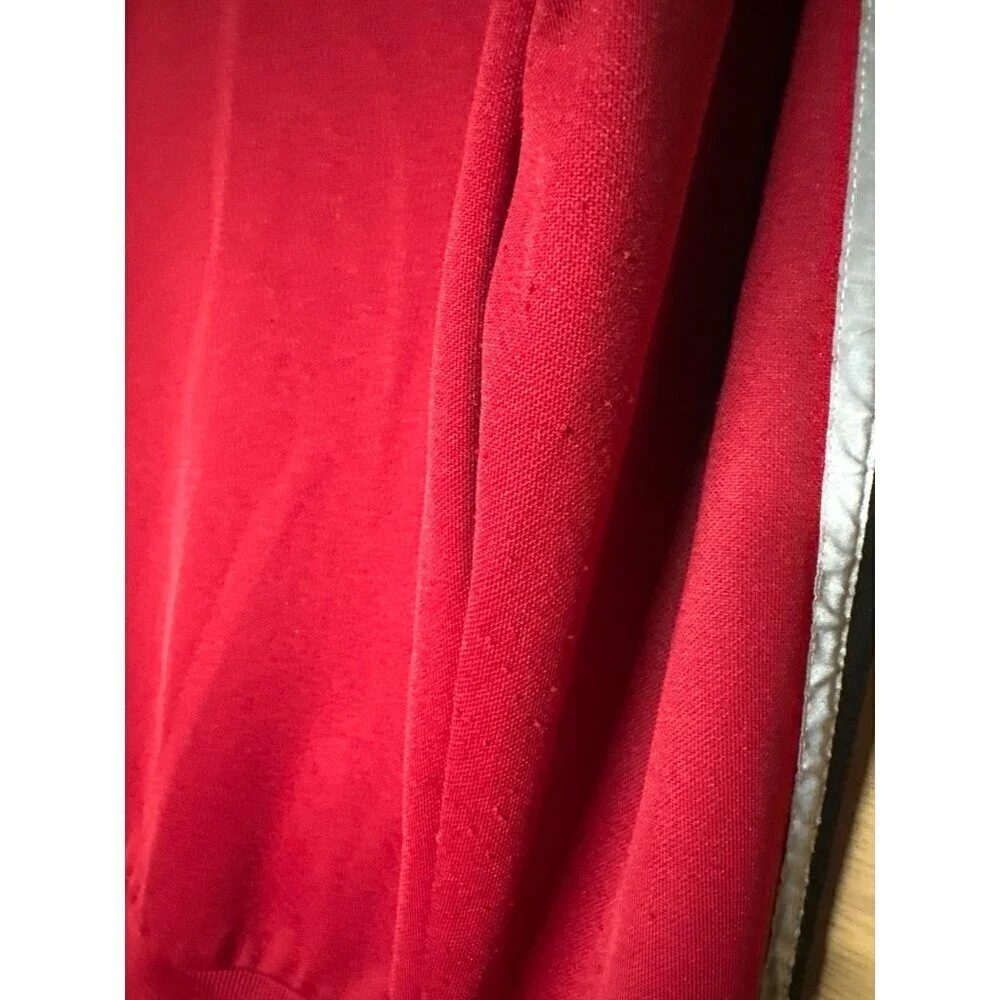 Vintage Express Men’s L Red Zip-Up Hoodie Lion Logo Honor Loyalty Y2K Streetwear